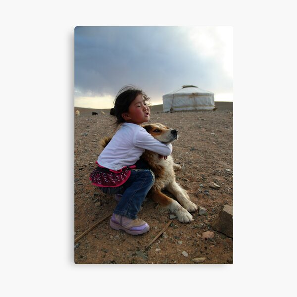 Mongolian girl Canvas Print