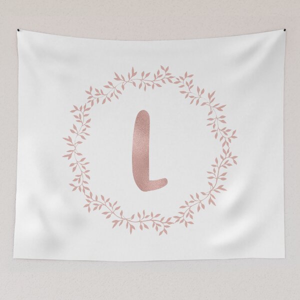 Item preview, Rose Gold Monogram L - Blush Pink Letter L designed and sold by MysticMagpie.