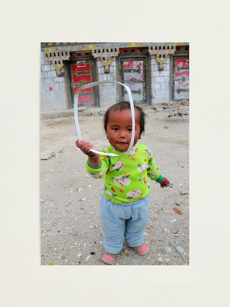 Alternate view of Tibetan girl Photographic Print