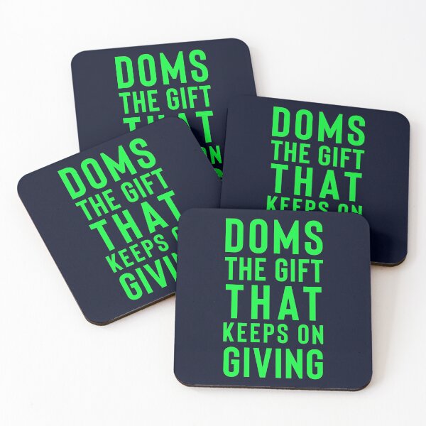 Item preview, Doms The Gift That Keeps On Giving - Gym Workout Humor designed and sold by madtoyman.