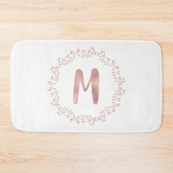 Item preview, Rose Gold Monogram M - Blush Pink Letter M designed and sold by MysticMagpie.