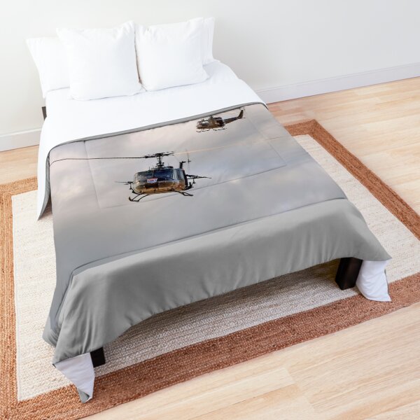 Bell UH-1 Iroquois Helicopters - (A Pair of Hueys) Comforter