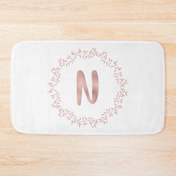 Item preview, Rose Gold Monogram N - Blush Pink Letter N designed and sold by MysticMagpie.
