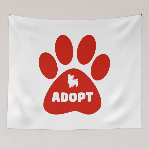 Item preview, Cute Pets Paw Cat Dog Adopt Red designed and sold by livianasgifts.