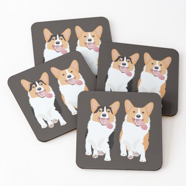 Item preview, Corgi Friends Running Together designed and sold by KCPetPortraits.