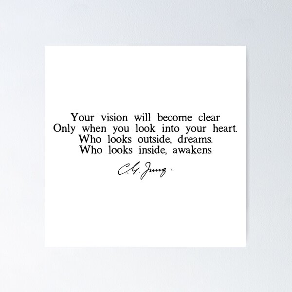 Item preview, Carl Gustav Jung Quote designed and sold by Modestquotes.