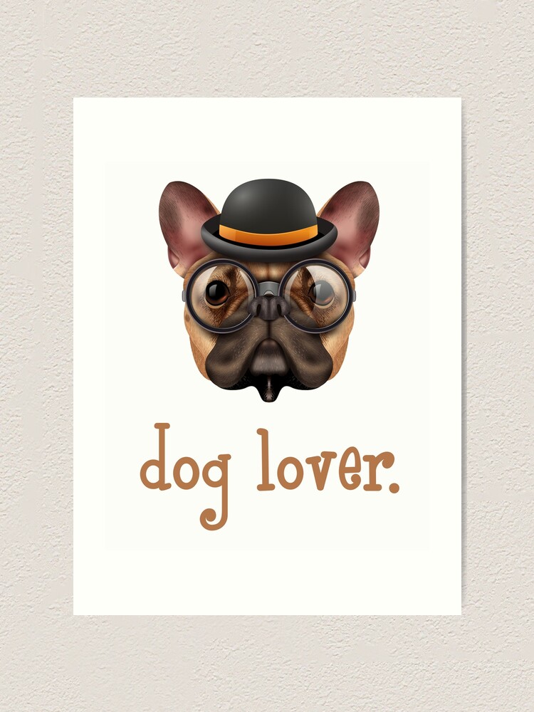 dog with glasses and hat