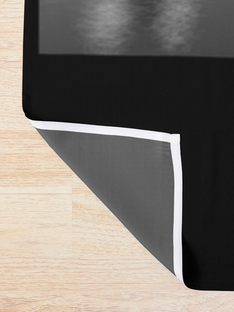 Alternate view of Pittsburgh Skyline Type BW Shower Curtain