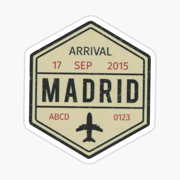 Item preview, Madrid travel sticker designed and sold by schneiderdesign.