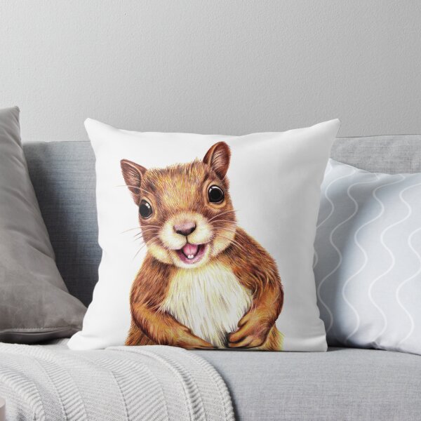 Item preview, Seamus the squirrel says hello designed and sold by SaxonArtDesign.