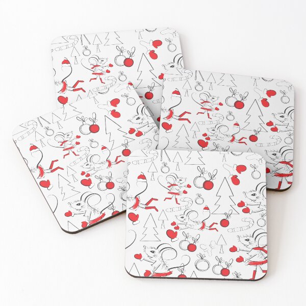 Item preview, Christmas Pattern with Mouse designed and sold by Bazarovaart.