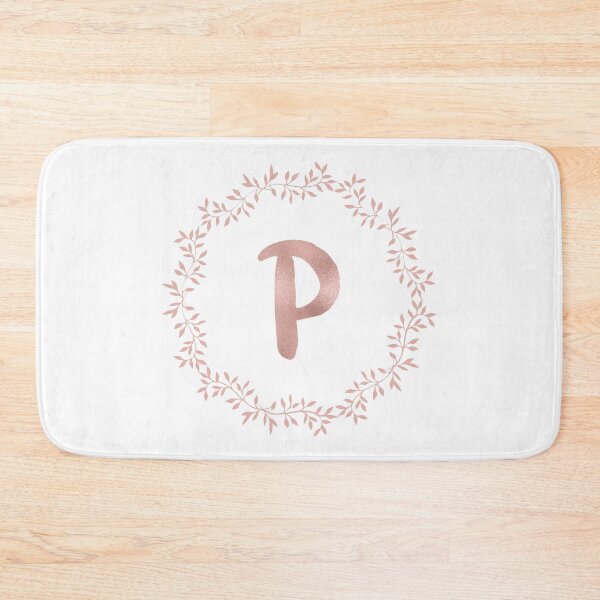 Item preview, Rose Gold Monogram P - Blush Pink Letter P designed and sold by MysticMagpie.