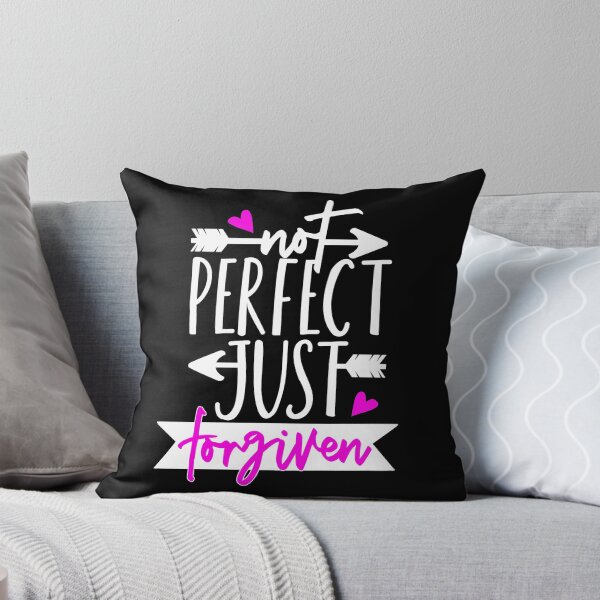Item preview, Christian Forgiven Not Perfect Pink Heart Cute Arrow Faith designed and sold by CreatedByHeidi.
