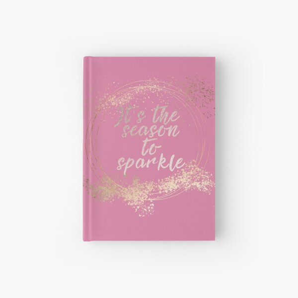 Pink Glam Christmas Decor Hardcover Journal