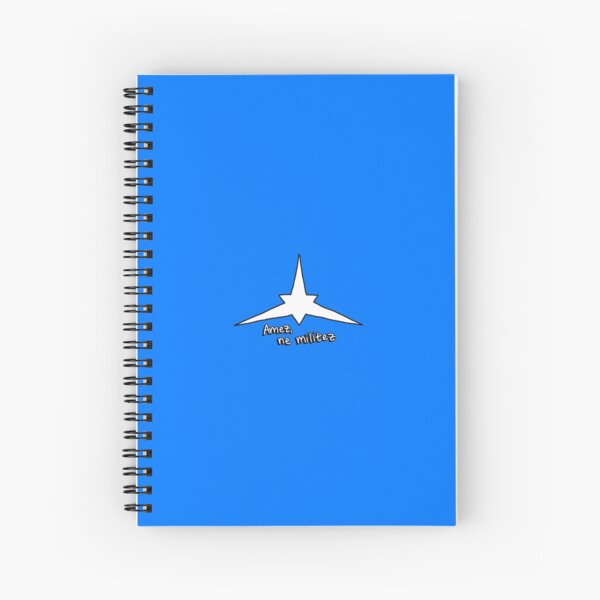 Amez, ne militez - Ido languo Spiral Notebook