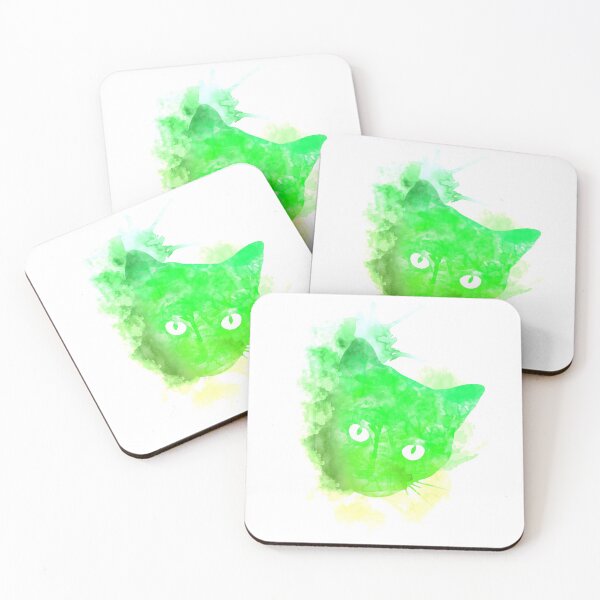 Item preview, Cat side Watercolor Forest designed and sold by sarnia.