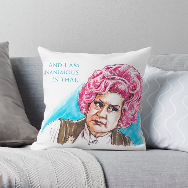 Mrs. Slocombe - AYBS? - And I am Unanimous in That Throw Pillow