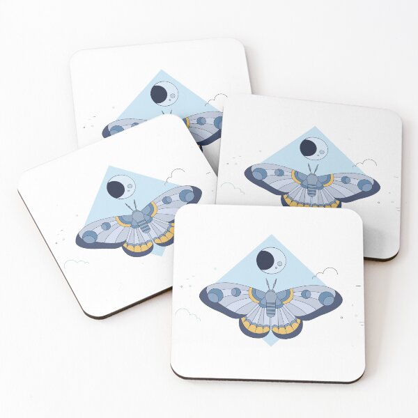 Artikelvorschau, Schmetterlings- und Mondillustration entworfen und verkauft von ECLECTICimprint.