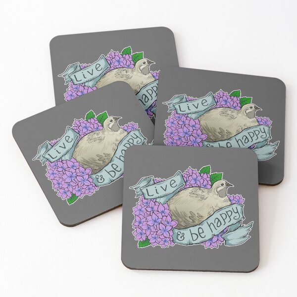 Item preview, Live and Be Happy (button quail) designed and sold by KIRISKA.