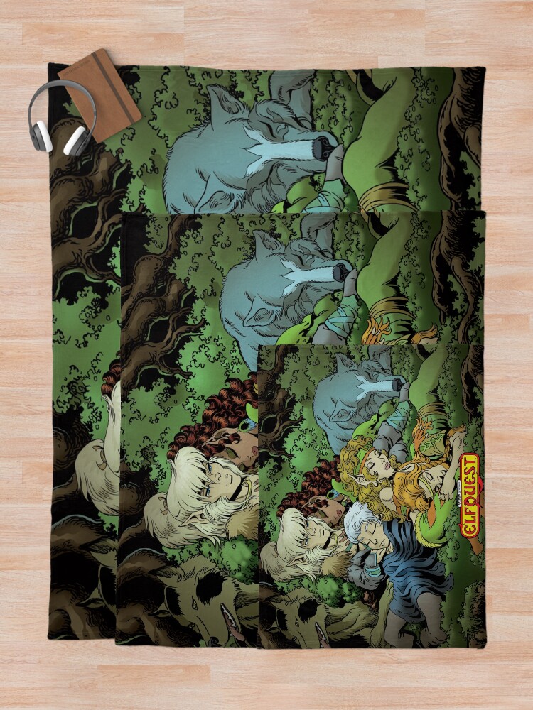 Alternate view of Elfquest: True Peace II Throw Blanket