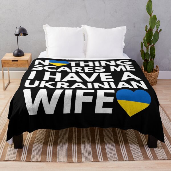 Item preview, Nothing Scares Me, I Have Ukrainian Wife designed and sold by HelloFromAja.