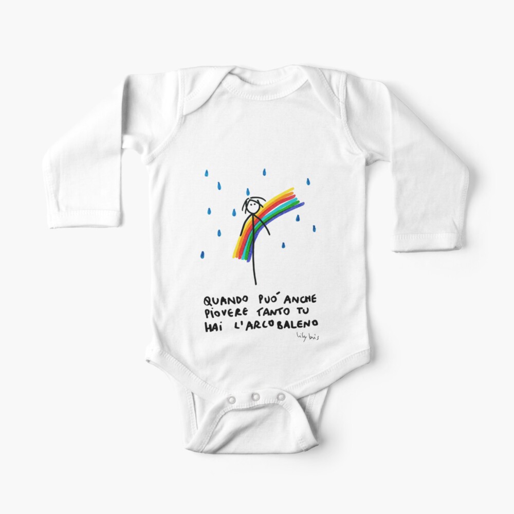 Lilybris Arcobaleno Baby One Piece By Lilybris Redbubble