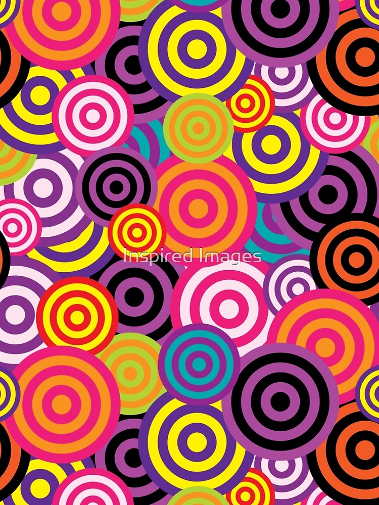 Hippie 60's 70's Psychedelic Bohemian Circles by ImageMonkey