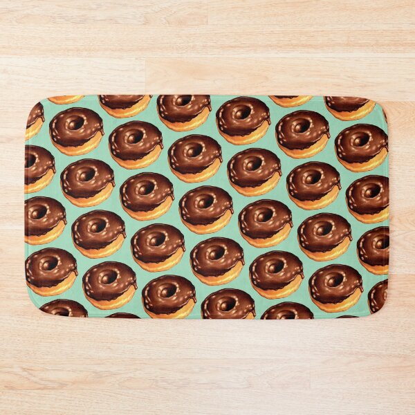 Item preview, Chocolate Donut Pattern - Teal designed and sold by Kelly  Gilleran.