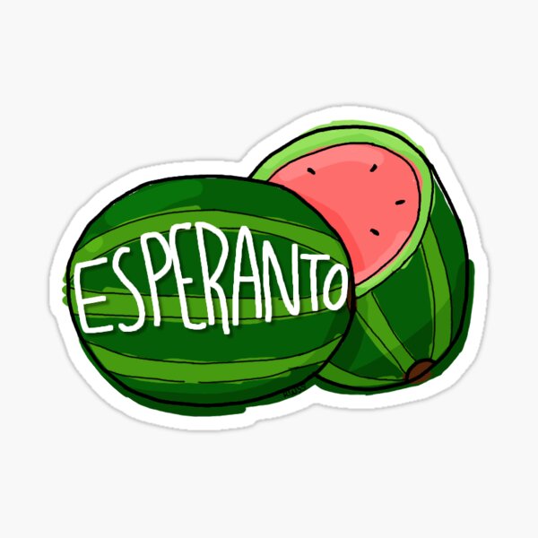 Esperanto melono Sticker