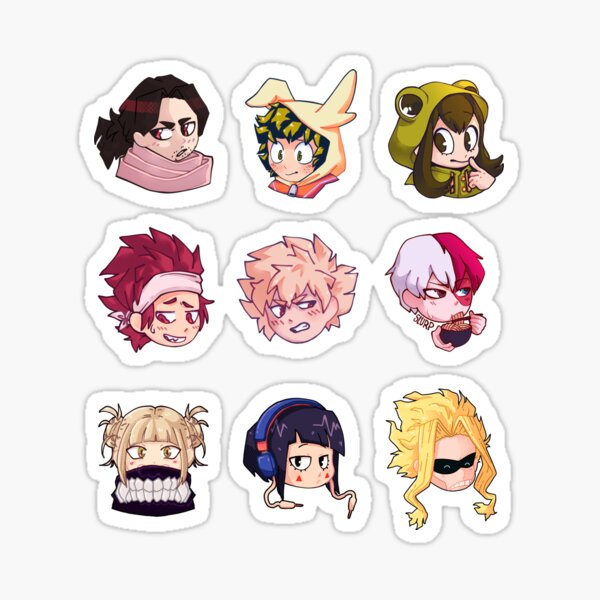 My hero academia sticker pack Sticker