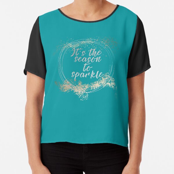 Beach House Christmas Holiday Decor Chiffon Top