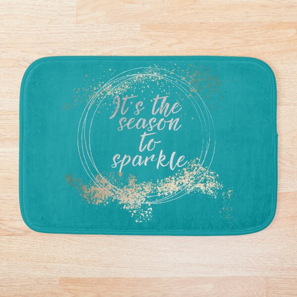 Beach House Christmas Holiday Decor Bath Mat