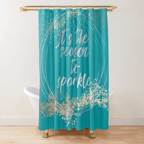 Beach House Christmas Holiday Decor Shower Curtain