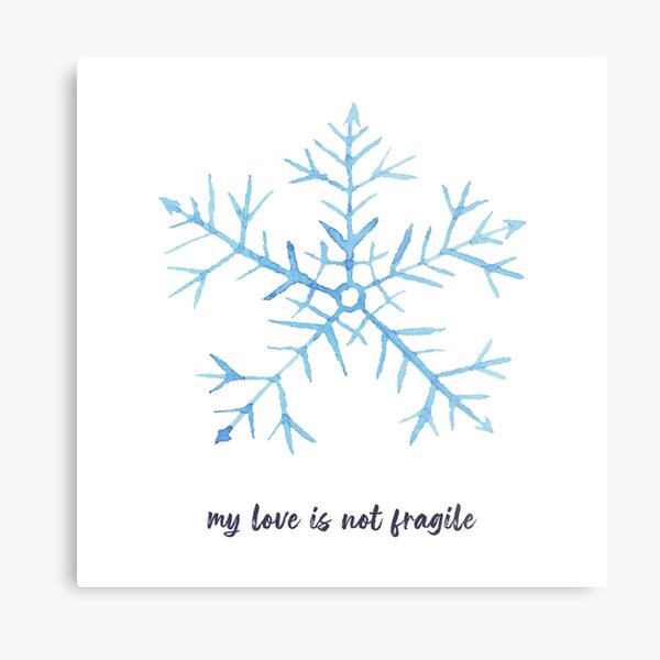 My love is not fragile Metal Print