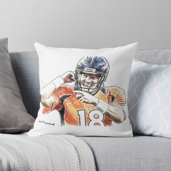 American Football, Denver Broncos Throw Pillow