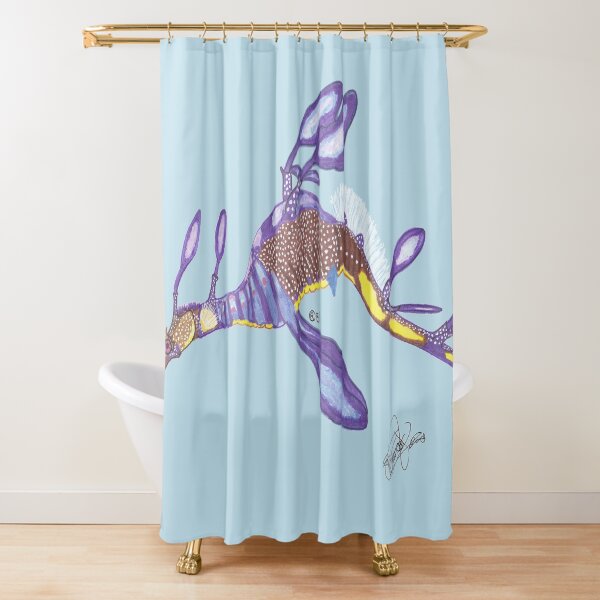 Weedy Seadragon Shower Curtain