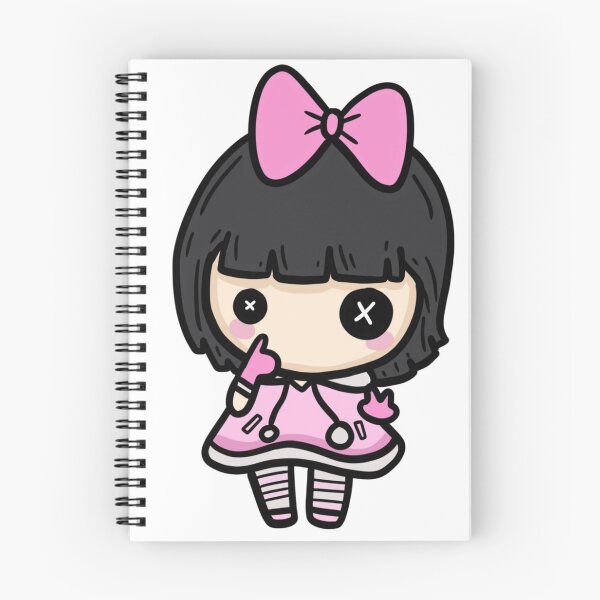 Item preview, Cute rag doll chibi kawaii girl designed and sold by kry8merch.