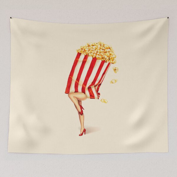 Item preview, Let's All Go to the Lobby - Popcorn Girl designed and sold by Kelly  Gilleran.