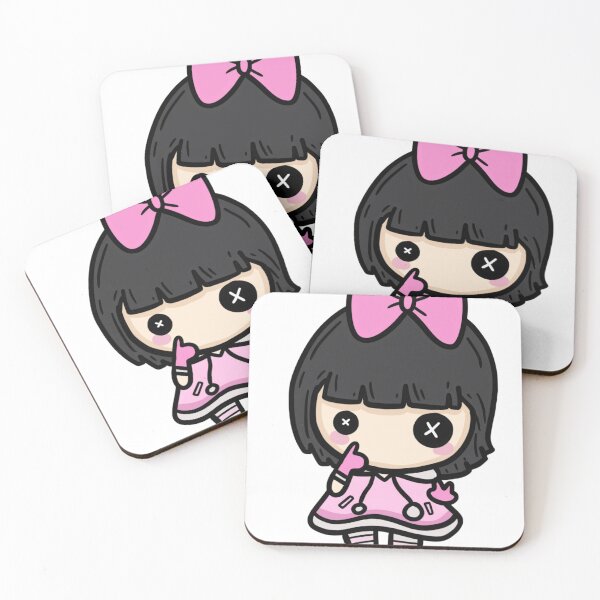 Item preview, Cute rag doll chibi kawaii girl designed and sold by kry8merch.