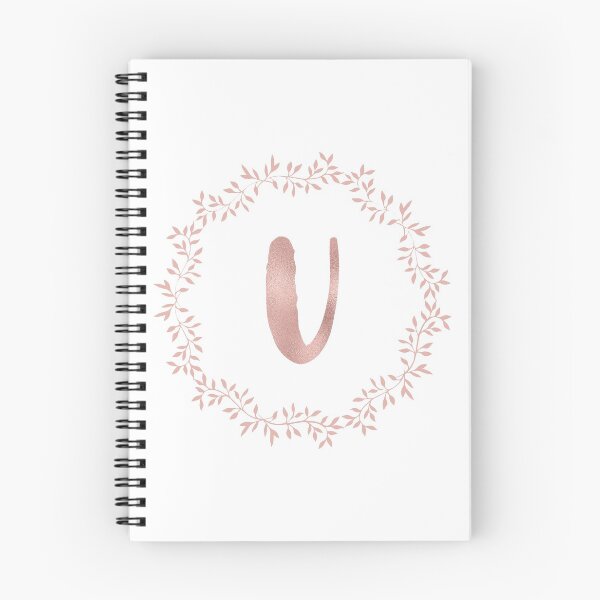 Item preview, Rose Gold Monogram U - Blush Pink Letter U designed and sold by MysticMagpie.
