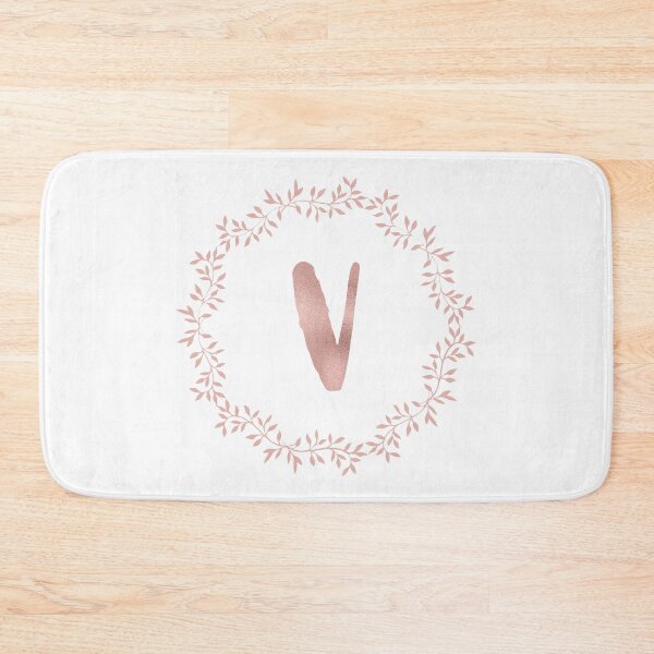 Item preview, Rose Gold Monogram V - Blush Pink Letter V designed and sold by MysticMagpie.