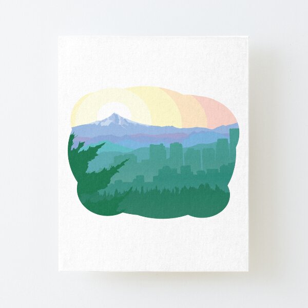 Portland Pride Canvas Mounted Print
