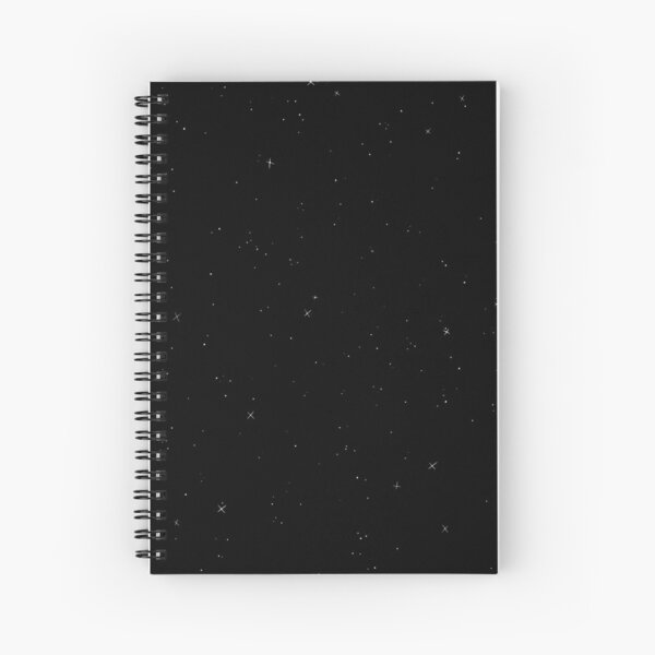 Stars - Black Spiral Notebook