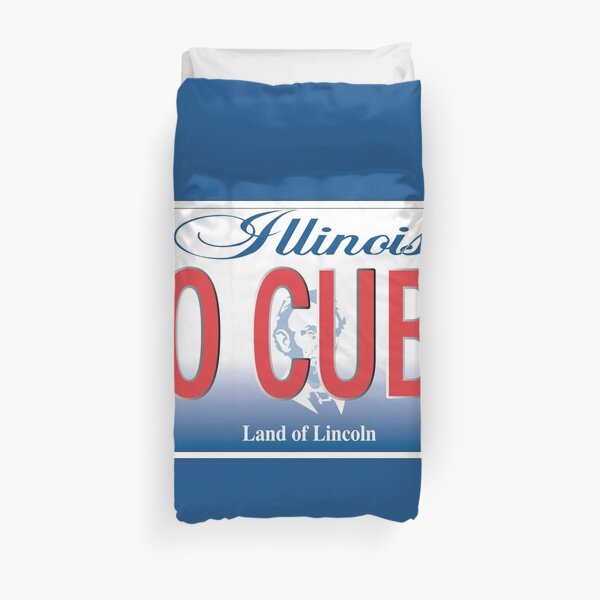 Go Cubs License Plate Duvet Cover By Richdelux Redbubble