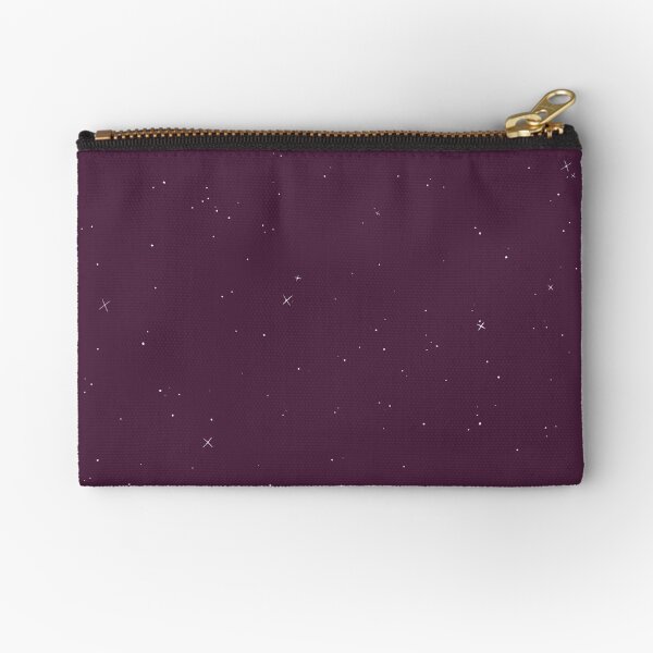 Stars - Purple Zipper Pouch
