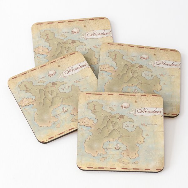 Item preview, Map of Neverland designed and sold by awkaffections.
