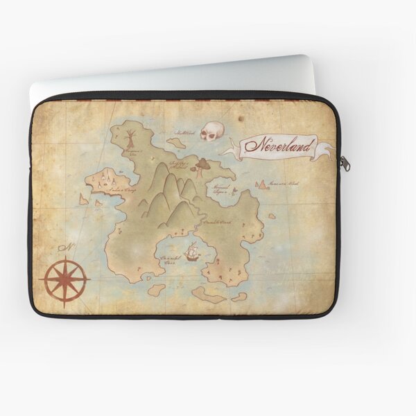 Map of Neverland Laptop Sleeve