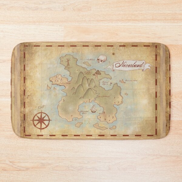 Item preview, Map of Neverland designed and sold by awkaffections.