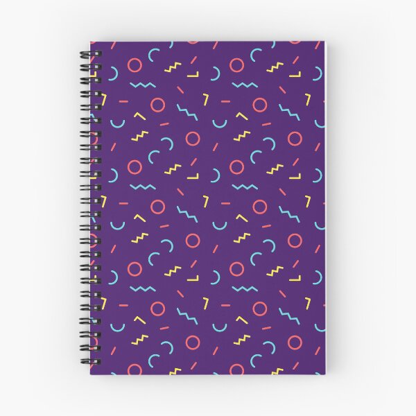 Item preview, Memphis Style Abstract Pattern (purple, blue, red, yellow) designed and sold by Design Minds Boutique.