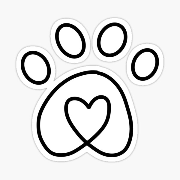 Item preview, Dog Paw Silhouette designed and sold by Pepques.